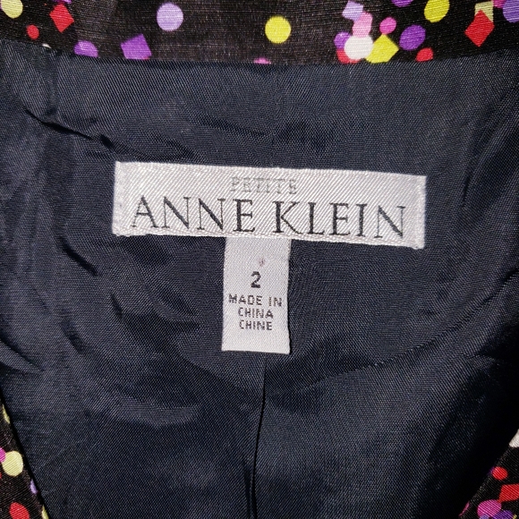 Anne Klein vintage confetti print jacket size 2 - Picture 6 of 6